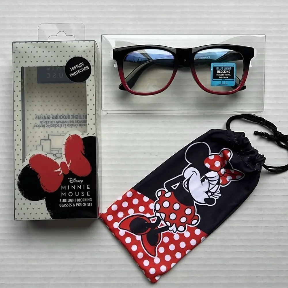 Disney Blue Light Blocking Glasses & Pouch